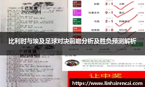 比利时与埃及足球对决前瞻分析及胜负预测解析